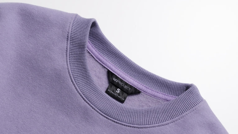 ダブルユーブイプロジェクト(WV PROJECT)  Looking Sweat Shirt lavender SMMT7445