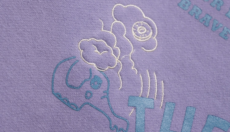ダブルユーブイプロジェクト(WV PROJECT)  Looking Sweat Shirt lavender SMMT7445