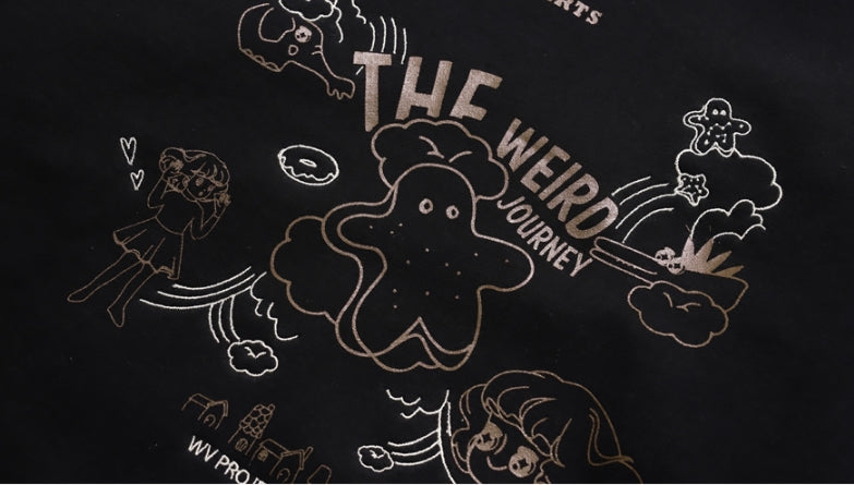 ダブルユーブイプロジェクト(WV PROJECT)  Looking Sweat Shirt Black SMMT7445