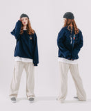 ダブルユーブイプロジェクト(WV PROJECT) Brave Heart Sweat Shirt Navy SMMT7443