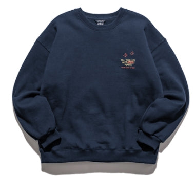 ダブルユーブイプロジェクト(WV PROJECT) Brave Heart Sweat Shirt Navy SMMT7443