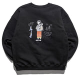 ダブルユーブイプロジェクト(WV PROJECT) Brave Heart Sweat Shirt Black SMMT7443