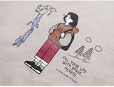 ダブルユーブイプロジェクト(WV PROJECT) Brave Heart Sweat Shirt Light Beige SMMT7443