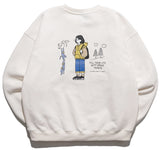 ダブルユーブイプロジェクト(WV PROJECT) Brave Heart Sweat Shirt Cream SMMT7443