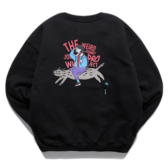 ダブルユーブイプロジェクト(WV PROJECT) Friends Sweat Shirt Black SMMT7440