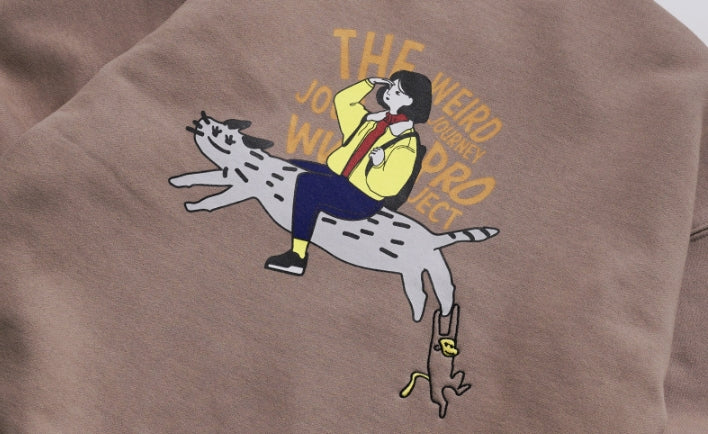ダブルユーブイプロジェクト(WV PROJECT) Friends Sweat Shirt Cocoa SMMT7440