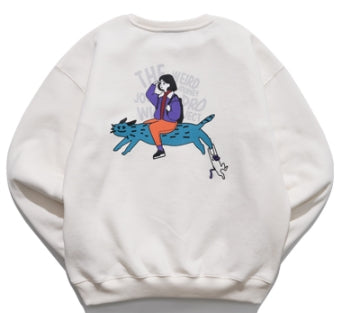 ダブルユーブイプロジェクト(WV PROJECT) Friends Sweat Shirt Cream SMMT7440