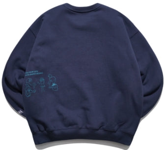 ダブルユーブイプロジェクト(WV PROJECT) Wonder Sweat Shirt Navy SMMT7444
