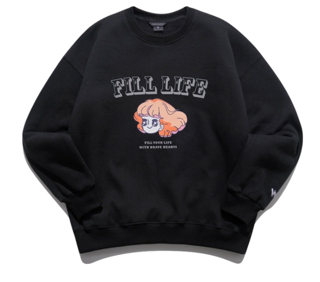 ダブルユーブイプロジェクト(WV PROJECT) Wonder Sweat Shirt Black SMMT7444
