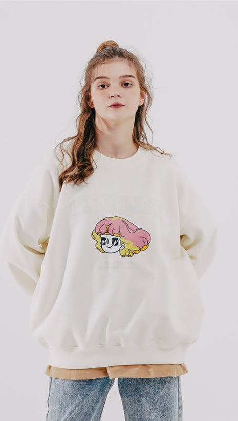 ダブルユーブイプロジェクト(WV PROJECT) Wonder Sweat Shirt Cream SMMT7444