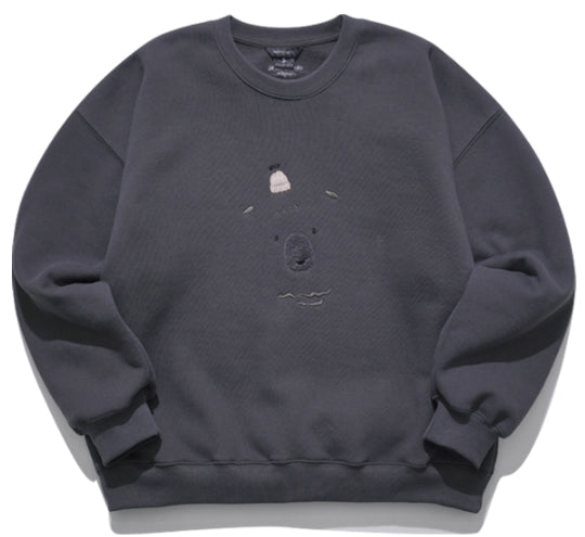 ダブルユーブイプロジェクト(WV PROJECT) Bearp Sweat Shirt DarkGrey MJMT7449