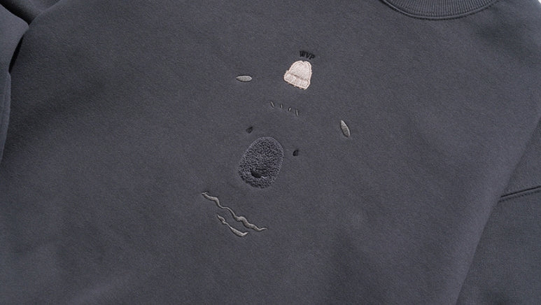 ダブルユーブイプロジェクト(WV PROJECT) Bearp Sweat Shirt DarkGrey MJMT7449