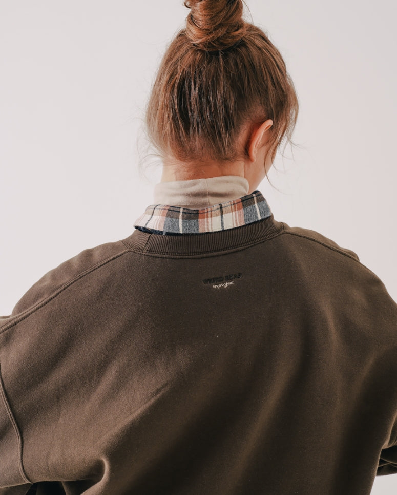 ダブルユーブイプロジェクト(WV PROJECT) Bearp Sweat Shirt Brown MJMT7449
