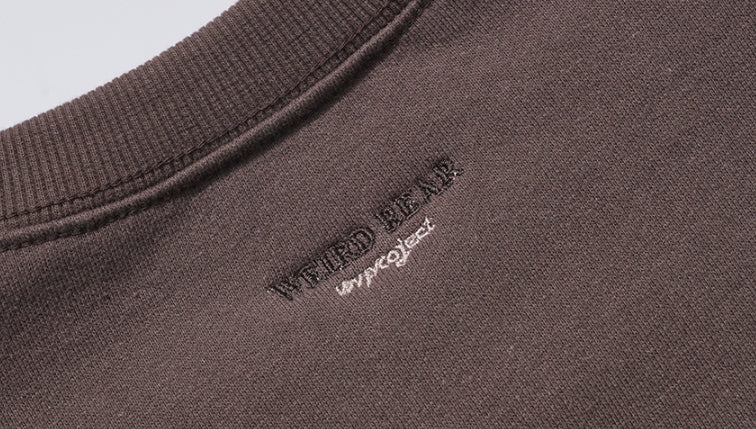 ダブルユーブイプロジェクト(WV PROJECT) Bearp Sweat Shirt Brown MJMT7449