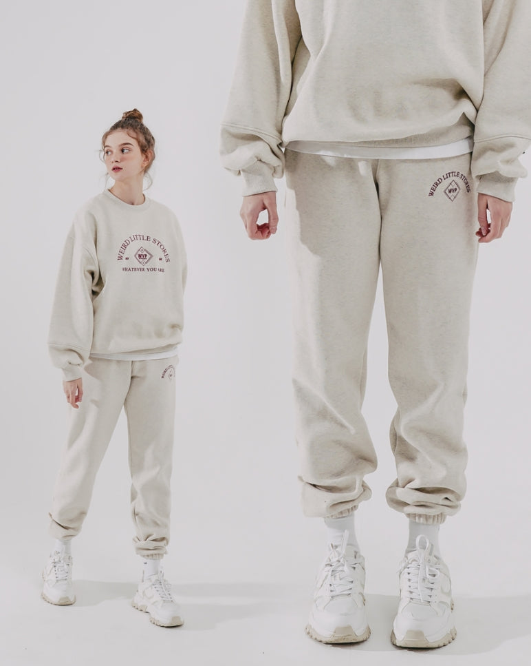 ダブルユーブイプロジェクト(WV PROJECT) Freny Lounge Sweatpants Oatmeal CJLP7442