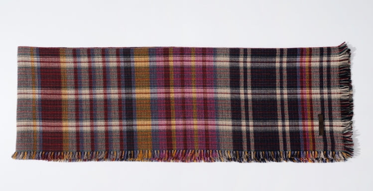 ダブルユーブイプロジェクト(WV PROJECT) Mild Check Muffler PinkNavy MJAC7456