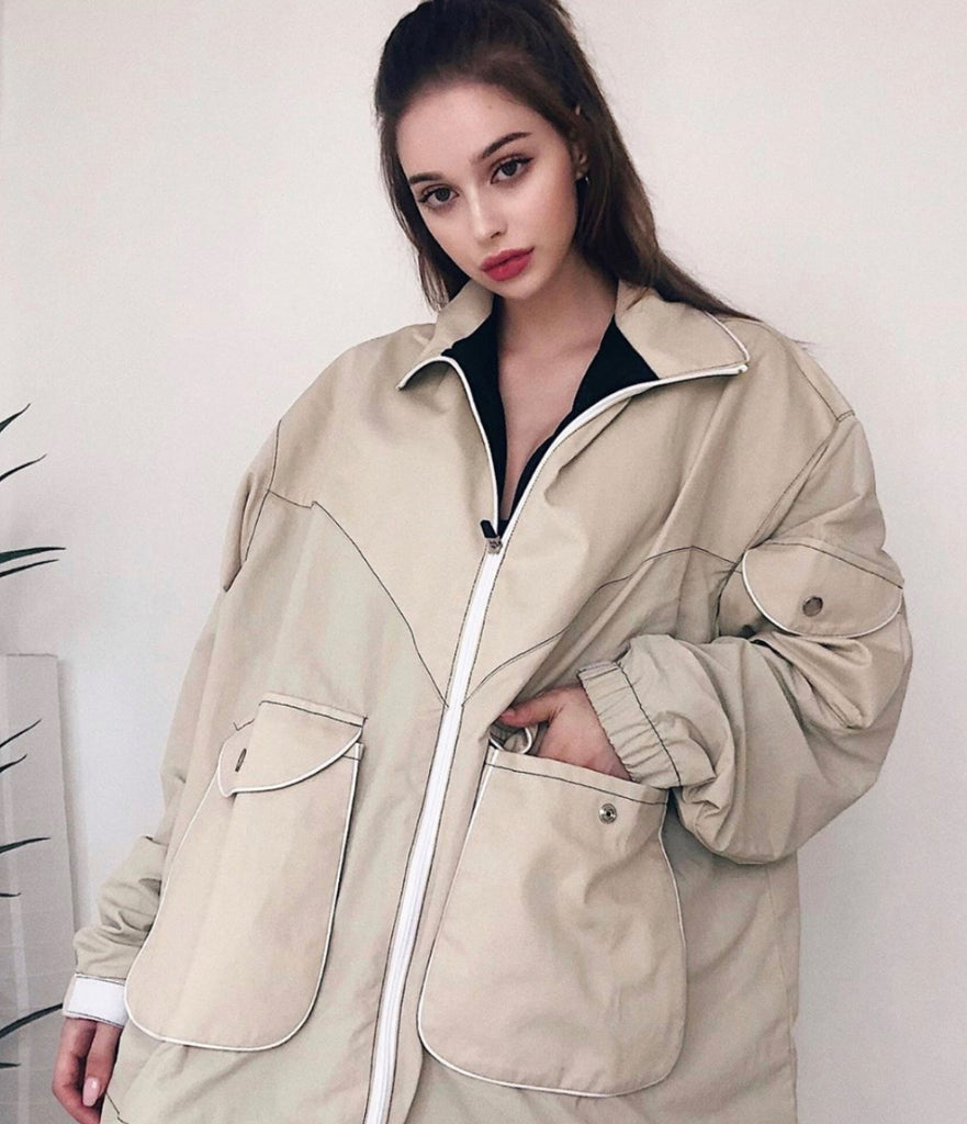 トレンディウビ(Trendywoobi) beige 2 color Jacket