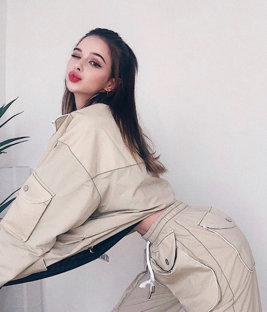 トレンディウビ(Trendywoobi) beige 2 color Jacket