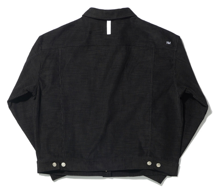 NOMANUAL(ノーマニュアル) CORDUROY SET-UP JACKET - BLACK