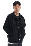 NOMANUAL(ノーマニュアル) CORDUROY SET-UP JACKET - BLACK