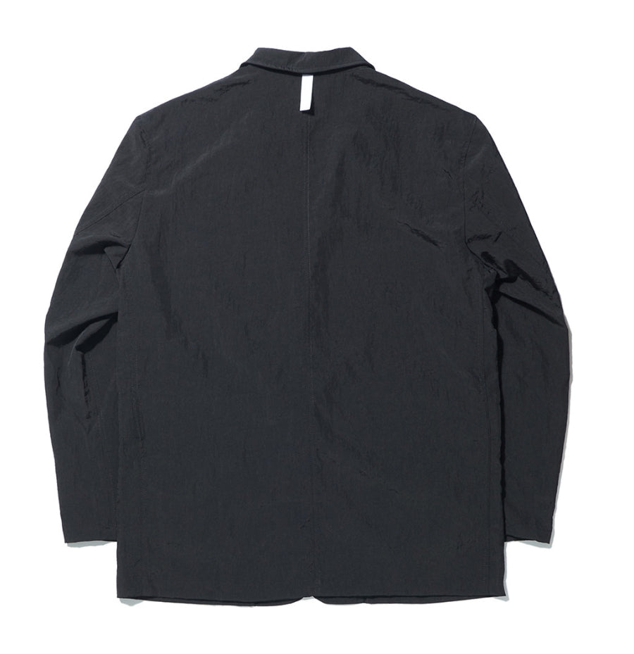 NOMANUAL(ノーマニュアル) NYLON SET-UP JACKET - BLACK