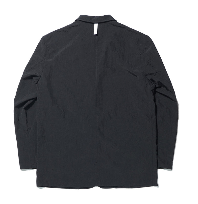NOMANUAL(ノーマニュアル) NYLON SET-UP JACKET - BLACK