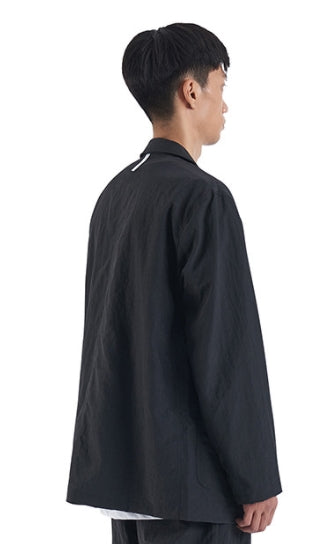 NOMANUAL(ノーマニュアル) NYLON SET-UP JACKET - BLACK