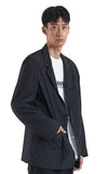 NOMANUAL(ノーマニュアル) NYLON SET-UP JACKET - BLACK