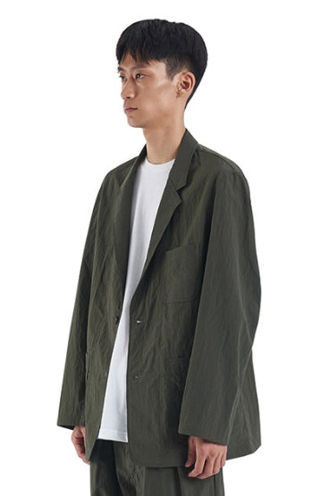 NOMANUAL(ノーマニュアル) NYLON SET-UP JACKET - KHAKI