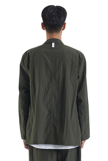 NOMANUAL(ノーマニュアル) NYLON SET-UP JACKET - KHAKI