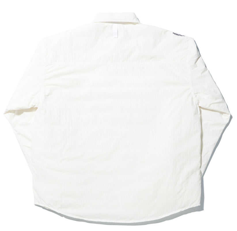 NOMANUAL(ノーマニュアル) PADDED SHIRT JACKET - WHITE
