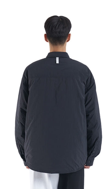 NOMANUAL(ノーマニュアル) PADDED SHIRT JACKET - BLACK