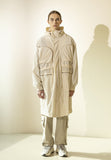 マスノウン(MASSNOUN)  MULTI POCKET HOODY FISHTAIL COAT MFZCT001-IV