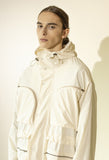 マスノウン(MASSNOUN)  MULTI POCKET HOODY FISHTAIL COAT MFZCT001-IV