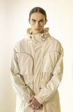 マスノウン(MASSNOUN)  MULTI POCKET HOODY FISHTAIL COAT MFZCT001-IV
