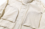マスノウン(MASSNOUN)  MULTI POCKET HOODY FISHTAIL COAT MFZCT001-IV
