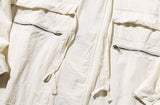 マスノウン(MASSNOUN)  MULTI POCKET HOODY FISHTAIL COAT MFZCT001-IV