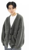 マスノウン(MASSNOUN)   ANGORA WOOL MOHAIR CARDIGAN MFZCD001-DK