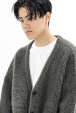マスノウン(MASSNOUN)   ANGORA WOOL MOHAIR CARDIGAN MFZCD001-DK
