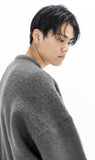 マスノウン(MASSNOUN)   ANGORA WOOL MOHAIR CARDIGAN MFZCD001-DK