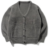 マスノウン(MASSNOUN)   ANGORA WOOL MOHAIR CARDIGAN MFZCD001-DK