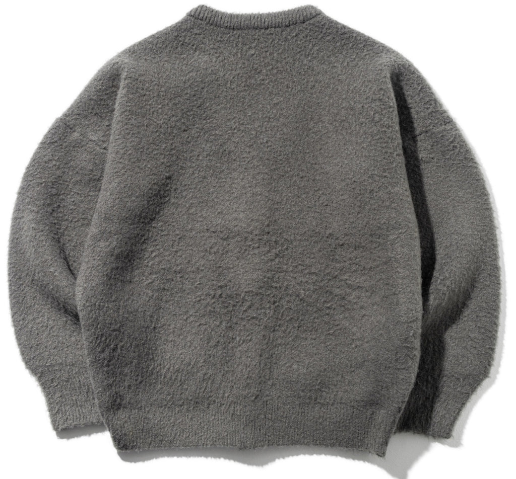 マスノウン(MASSNOUN)   ANGORA WOOL MOHAIR CARDIGAN MFZCD001-DK