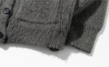 マスノウン(MASSNOUN)   ANGORA WOOL MOHAIR CARDIGAN MFZCD001-DK