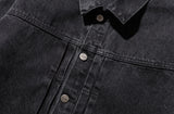 マスノウン(MASSNOUN)  PLEATS TRUCKER DENIM JACKET MFZJK002-BK