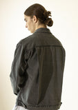 マスノウン(MASSNOUN)   PLEATS TRUCKER DENIM JACKET MFZJK002-GY