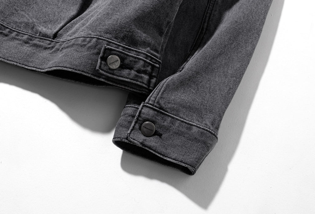 マスノウン(MASSNOUN)   PLEATS TRUCKER DENIM JACKET MFZJK002-GY