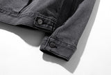 マスノウン(MASSNOUN)   PLEATS TRUCKER DENIM JACKET MFZJK002-GY