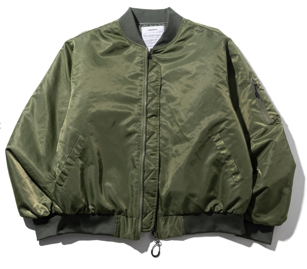 マスノウン(MASSNOUN)  OVERSIZED MA-1 JACKET MFZPD001-KK