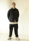 マスノウン(MASSNOUN)   PUFFER DOWN POCKET SHORT PADDING MWZPD001-BK