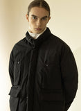 マスノウン(MASSNOUN)   PUFFER DOWN POCKET SHORT PADDING MWZPD001-BK
